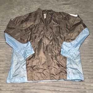 Walt Disney Parks Windbreaker Rain Jacket Pouch Disneyland Men's M/L‎ 1/4 Zip